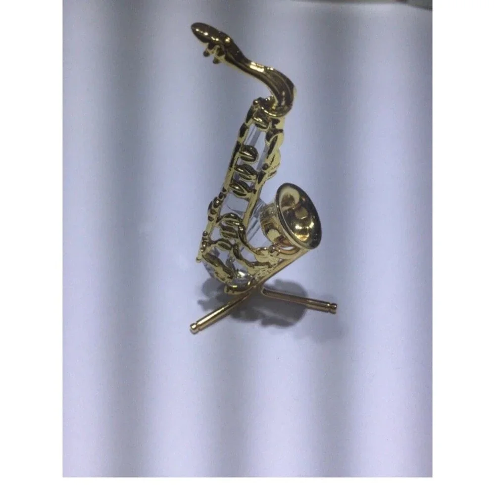 SWAROVSKI Swan Signed Crystal Memories Saxophone W/BOX